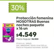 Nosotras - Protección femenina Buenas noches paquete