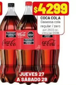 Coca cola - Gaseosa cola regular / zero
