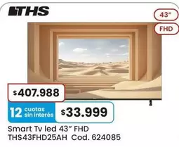 Smart Tv led 43" FHD THS43FHD25AH