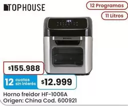 Origen - Horno freidor HF-1006A