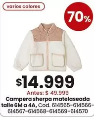 Campera sherpa mateaseada