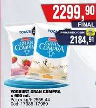 Gran Compra - YOGHURT GRAN COMPRA
