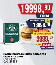 union ganadera - HAMBURGUESAS