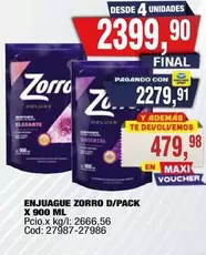 Zorro - ENJUAGUE ZORRO D/PACK