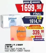 Johnson's - JABON J Y J BABY X 80 GR