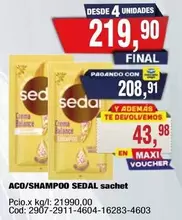 Sedal - ACO/SHAMPOO SEDAL sachet