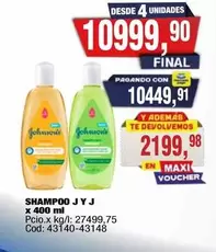 Johnson's - SHAMPOO J Y J x 400 ml