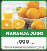 X$ - NARANJA JUGO