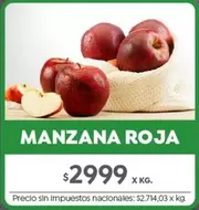 X$ - MANZANA ROJA