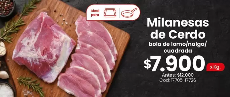Ideal - Milanesas de Cerdo