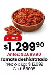 X$ - Tomate deshidratado