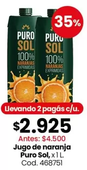 Sol - Jugo de naranja