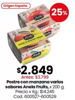 Origen - Postre con manzana varios sabores