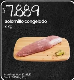 Solomillo congelado