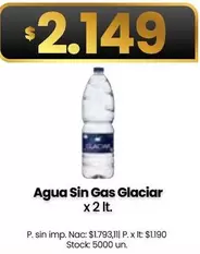 Glaciar - Agua Sin Gas