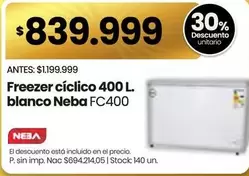 Neba - Freezer cíclico 400 L blanco FC400