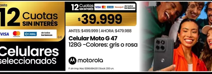 Motorola - Celular Moto G 47 128G