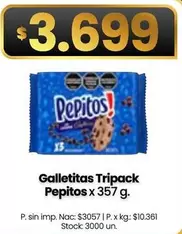 Pepitos - Galletitas Tripack