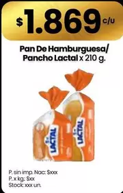 Lactal - Pan De Hamburguesa/ Pancho