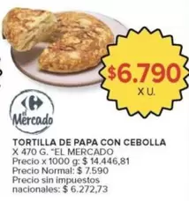 X$ - Tortilla de Papa con Cebolla