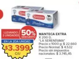 La Serenísima - MANTECA EXTRA