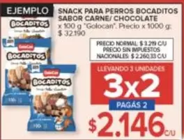 X$ - SNACK PARA PERROS BOCADITOS SABOR CARNE/ CHOCOLATE