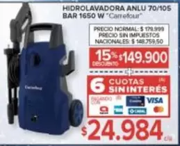Carrefour - HIDROLAVADORA ANLU 70/105 BAR 1650 W