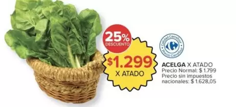 Carrefour - ACELGA X ATADO