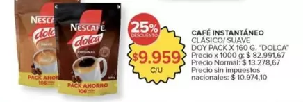 Nescafé - CAFÉ INSTANTÁNEO CLÁSICO/ SUAVE