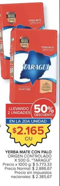 X$ - YERBA MATE CON PALO