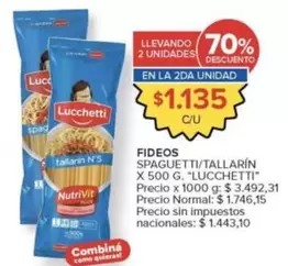 Lucchetti - Fideos Spaghetti/Tallarín