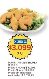 X$ - FORMITAS DE MERLUZA