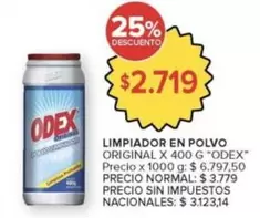 odex - LIMPIADOR EN POLVO