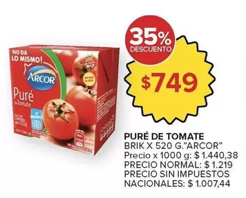 Arcor - PURÉ DE TOMATE