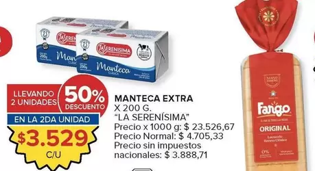 La Serenísima - MANTECA EXTRA