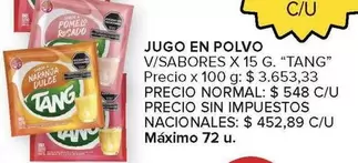 Tang - JUGO EN POLVO