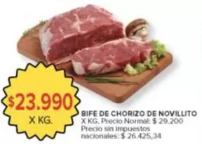 X$ - BIFE DE CHORIZO DE NOVILLITO