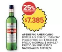 Gancia - APERITIVO AMERICANO