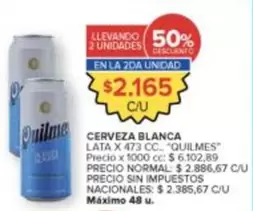 Quilmes - CERVEZA BLANCA LATA