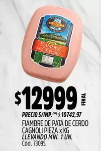 Cagnoli - FIAMBRE DE PATA DE CERDO
