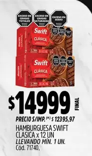 Swift - HAMBURGUESA CLASICA