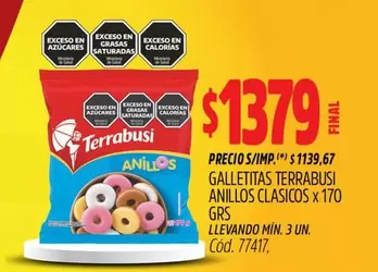 Terrabusi - GALLETITAS ANILLOS CLASICOS