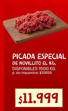 PICADA ESPECIAL DE NOVILLITO EL KG.