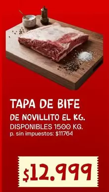 TAPA DE BIFE DE NOVILLITO