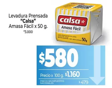 Calsa - Levadura Prensada