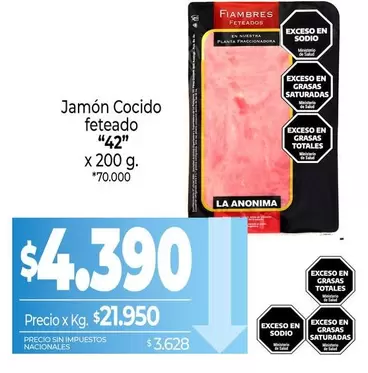 42 - Jamón Cocido feteado