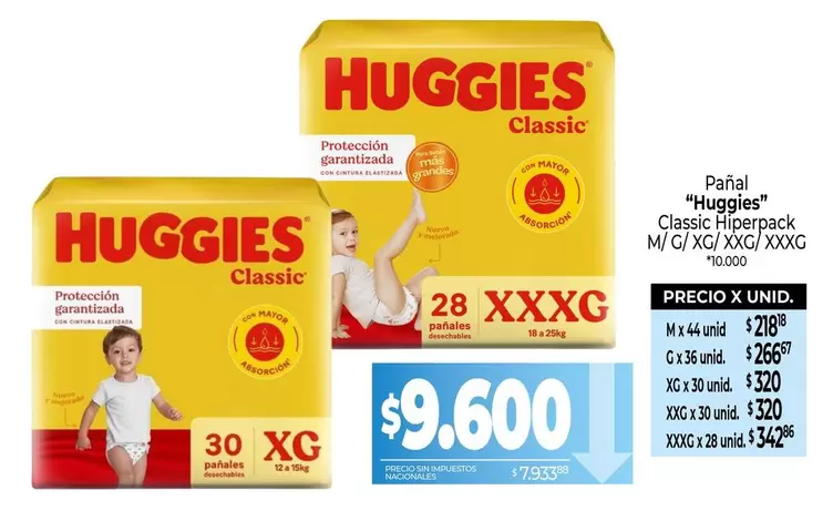 Huggies - Pañal "" Classic Hiperpack