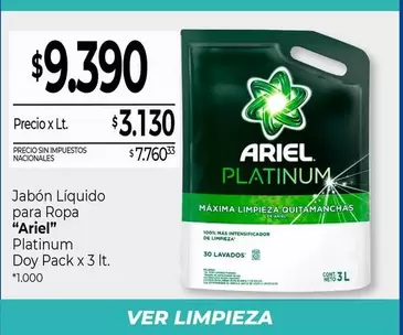 Ariel - Jabón Líquido para Ropa Doy Pack