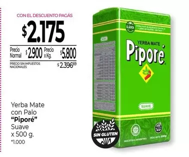 X$ - Yerba Mate con Palo Suave