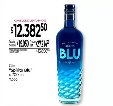 X$ - Gin "Spirito Blu"